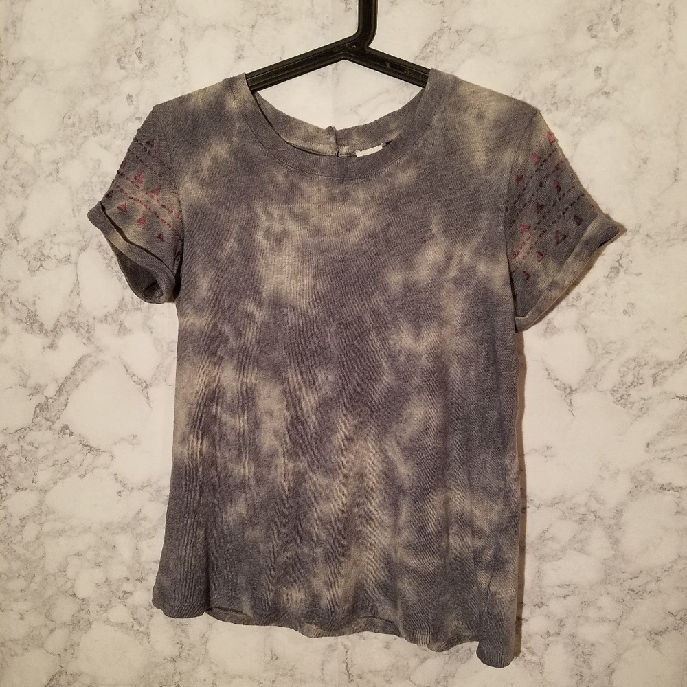 Anthropologie AKEMI + KIN  blue/grey  top AD2